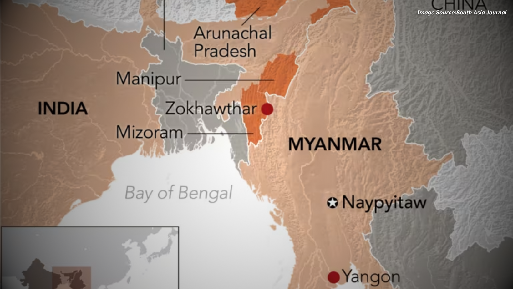 Using GIS and OSINT to analyse India, Myanmar Border